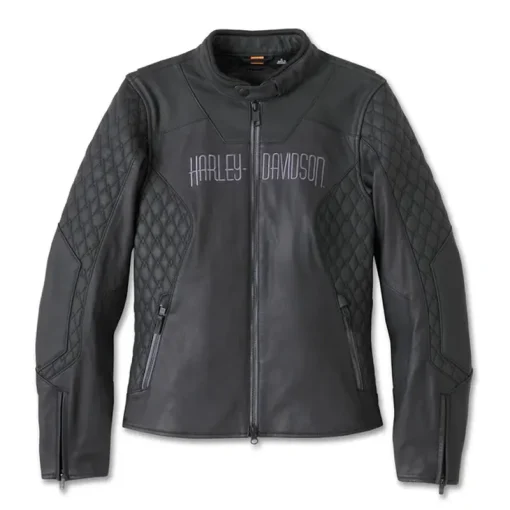 Women's Willie G Skull Graphic Leather Riding Jacket