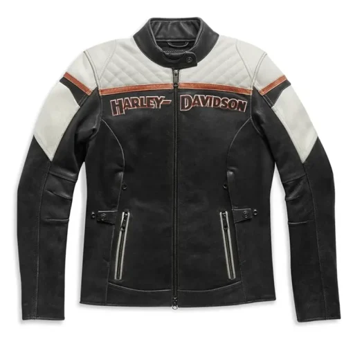 Harley-Davidson Triple Vent Miss Enthusiast II Leather Riding Jacket