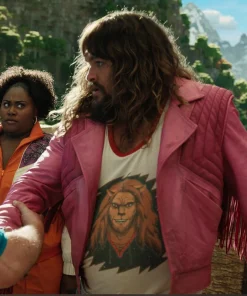 Jason Momoa The Minecraft Movie Leather Jacket
