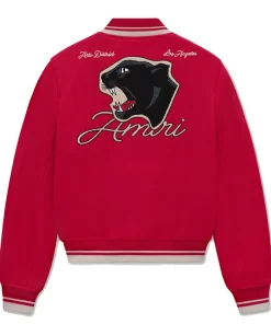 AMIRI Panther Red Bomber Jacket