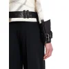 Balmain Trompe-l'œil T-shirt Print Leather Biker Jacket