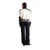 Balmain Trompe-l'œil T-shirt Print Leather Biker Jacket
