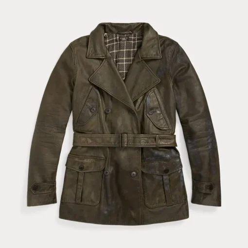 Belted Leather Jacket