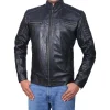 Men's Cafe Racer Black Classic Biker Jacket