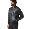 Men's Marker Tumbled Leather Jacket