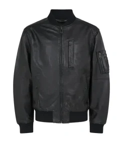 Men's Marker Tumbled Leather Jacket