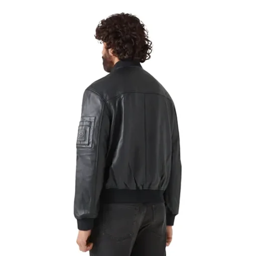 Men's Marker Tumbled Leather Jacket