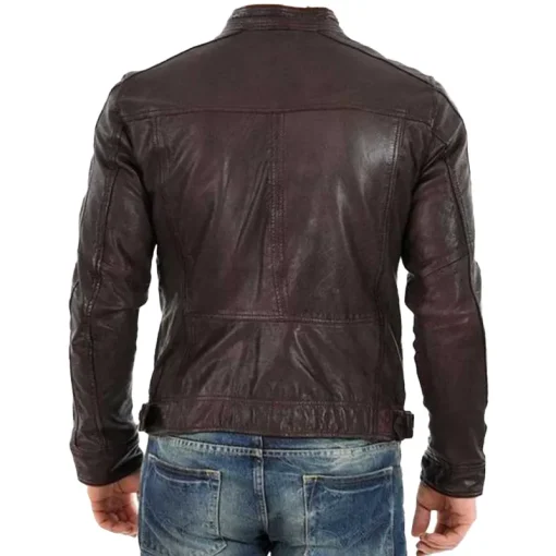 Men's Brown Casual Leather Jacket