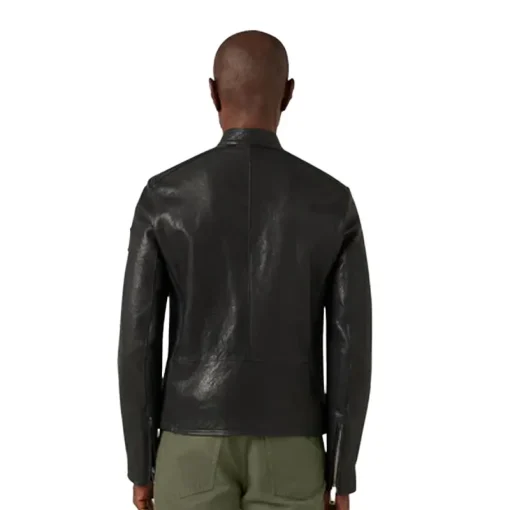 Men's Oulton Leather jacket - Image 3