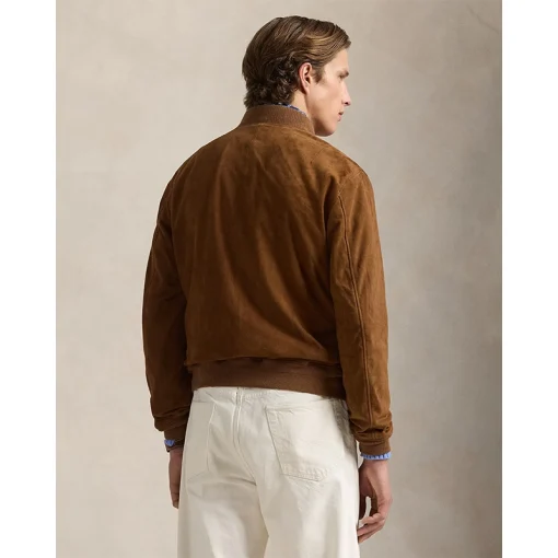 Polo Ralph Lauren Suede Bomber Jacket - Image 3