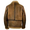 Schott Antique Sheerskin Brown Leather Jacket
