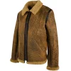 Schott Antique Sheerskin Brown Jacket