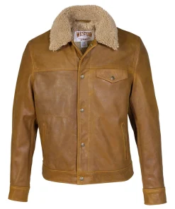 Schott Buffalo Leather Trucker Jacket