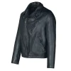Schott Cowhide Clean Motorcycle Black Leather Jacket