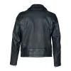 Men's Schott Cowhide Clean Motorcycle Black Leather Jacket
