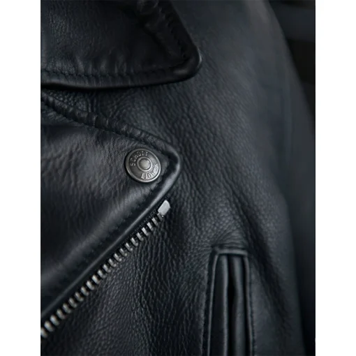 Schott Cowhide Clean Motorcycle Leather Jacket