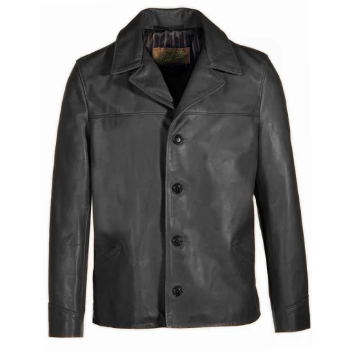 Schott Cowhide Hip Length Car Coat