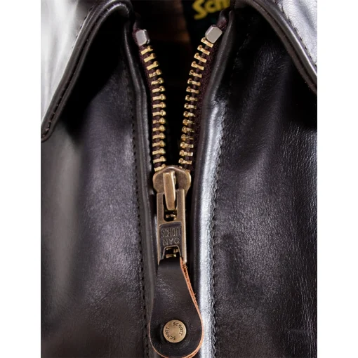 Schott Classic Heavy Cowhide Racer Motorcycle Jacket