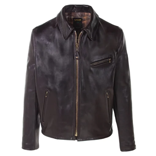 Schott Cowhide Racer Motorcycle Jacket