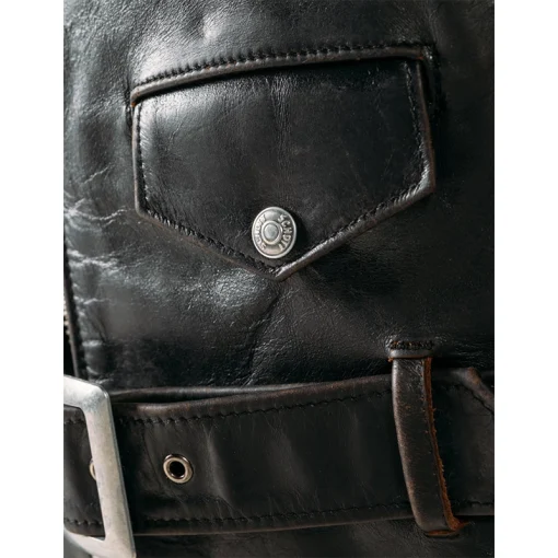 Hand Vintaged Cowhide slim Schott Leather Jacket