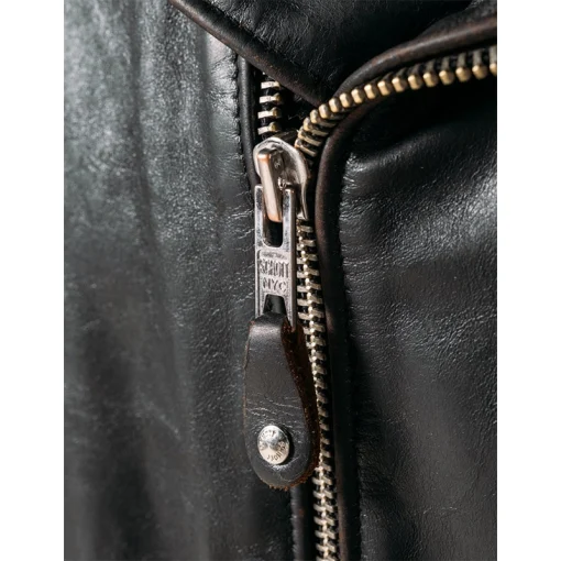 Schott Hand Vintaged Cowhide slim Leather Jacket