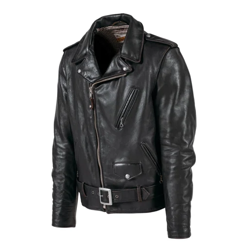 Schott Hand Vintaged Cowhide slim Jacket