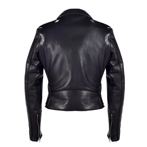 Women's Schott Cropped Lambskin Leather Jacket