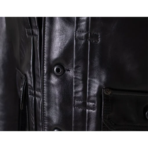 Schott Horsehide Mechanic's Black Leather Jacket