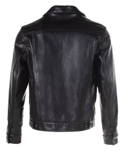 Men's Schott Horsehide Mechanic's Black Leather Jacket