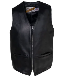 Schott Naked Cow Hide Moto Vest