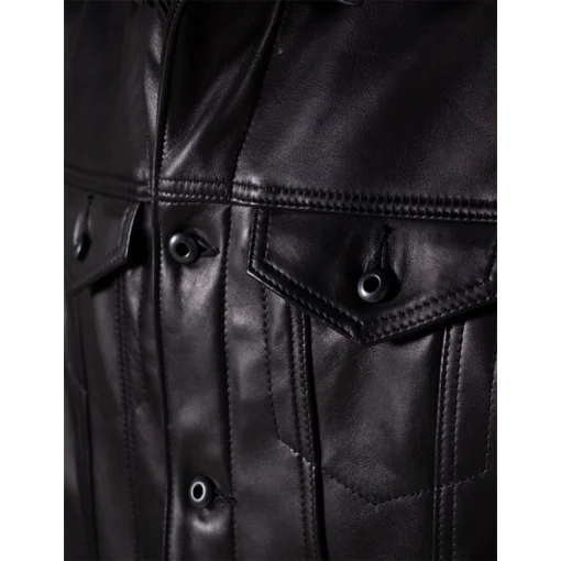 Men's Schott Naked Cowhide Jean Leather Jacket