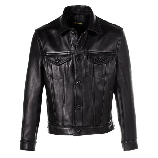 Schott Naked Cowhide Jean Jacket