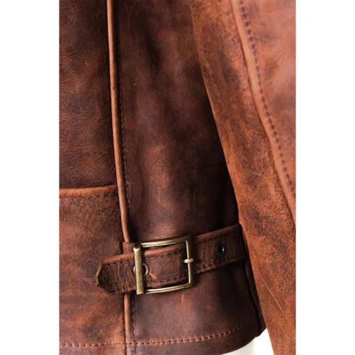 Schott Heavyweight Oiled Nubuck Leather Delivery Jacket