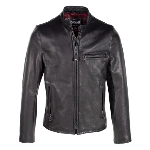 Schott Pebbled Cowhide Café Leather Jacket