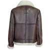 Women's Schott Sheepskin B-3 Leather Bomber Jacket