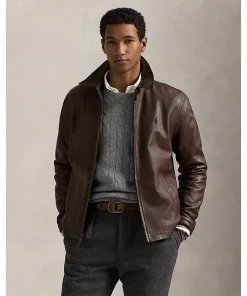 The Polo Ralph Lauren leather jacket for sale