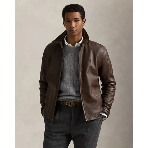 The Polo Ralph Lauren leather jacket for sale