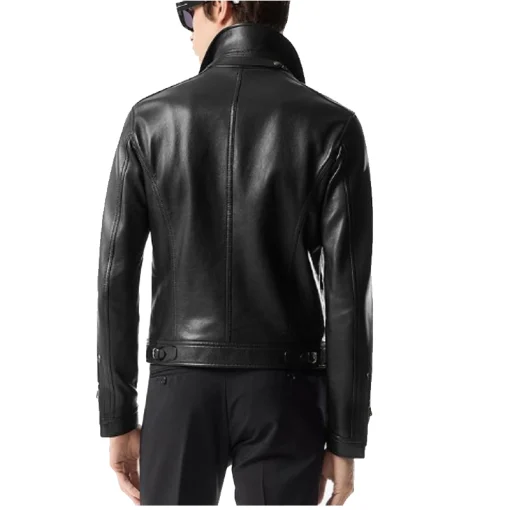 Tom Ford Contrast Zip Blouson Leather Jacket
