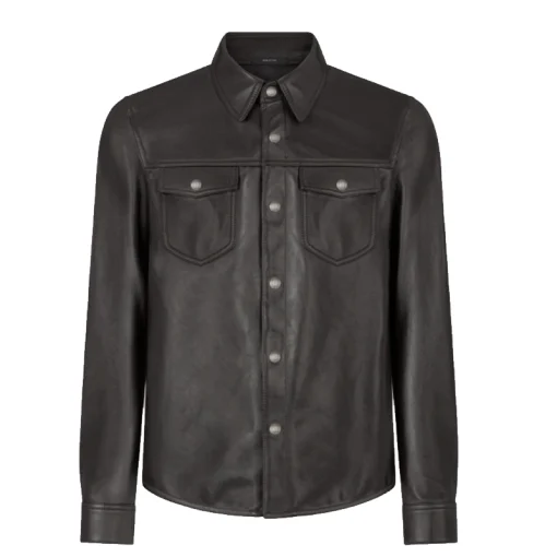 Tom Ford Shiny Nappa Plonge Outershirt