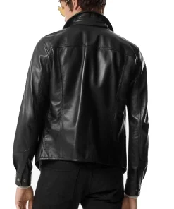 Tom Ford Shiny Nappa Plonge Snap Button Outershirt