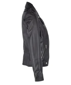 Women's Biker Black Leather Jacket