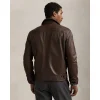 The Polo Ralph Lauren Brown leather jacket