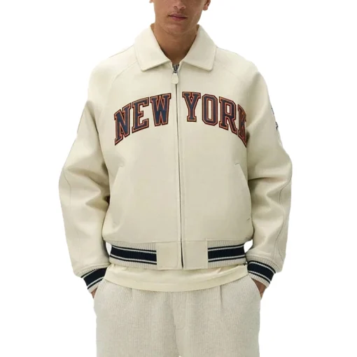 Kith & Avirex For The New York Knicks Icon Jacket Front