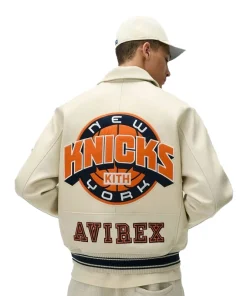 Kith & Avirex For The New York Knicks Icon Jacket Back