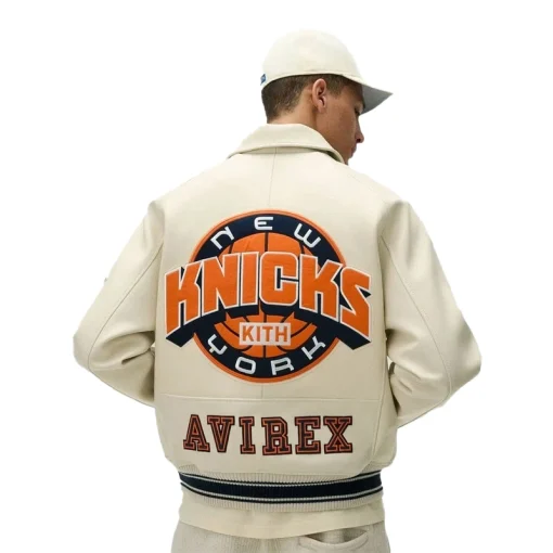 Kith & Avirex For The New York Knicks Icon Jacket Back