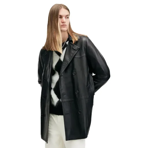 AllSaints Black Kessler Coat