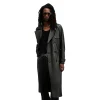 AllSaints Black Neo Trench Coat