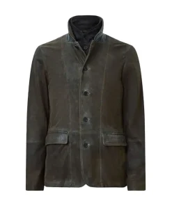 AllSaints Green Survey Lthr Blazer