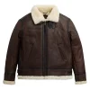 Alpha Industries B-3 Sherpa Leather Bomber Jacket