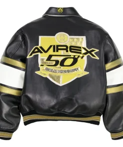 Men's Avirex Black 50th Anniversary Jacket
